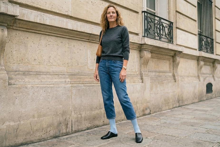 chaussettes de contention look casual chic