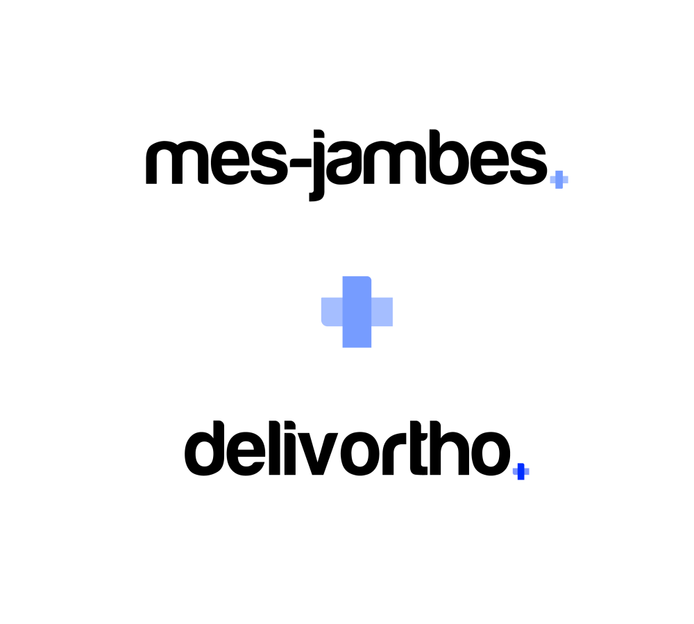 logo mes-jambes.com + delviortho.com