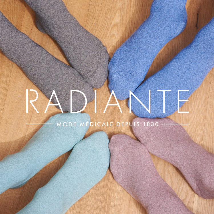 La chaussette Ressource Radiante est la première chaussette de contention éco-conçue !