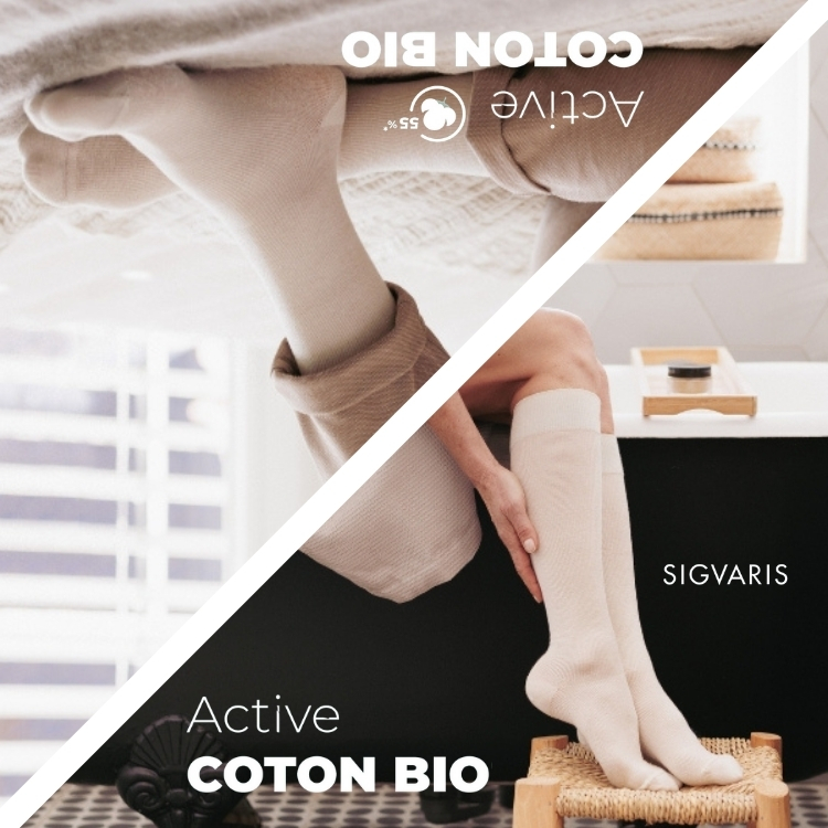 Active Coton Bio de Sigvaris : une gamme au service de vos jambes… Et de la planète !