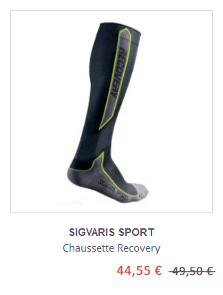 Chaussette de compression Recovery Sigvaris Sport