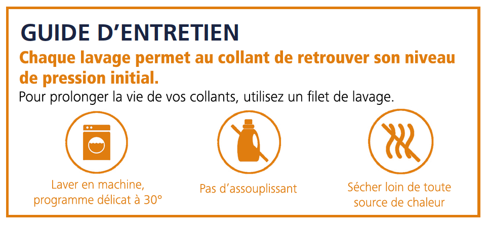 Entretien des chaussettes de contention Urban Colors de Sigvaris
