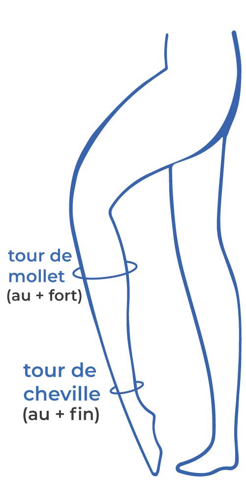 Chaussette de Contention Femme Classe 2 Motifs Marinière